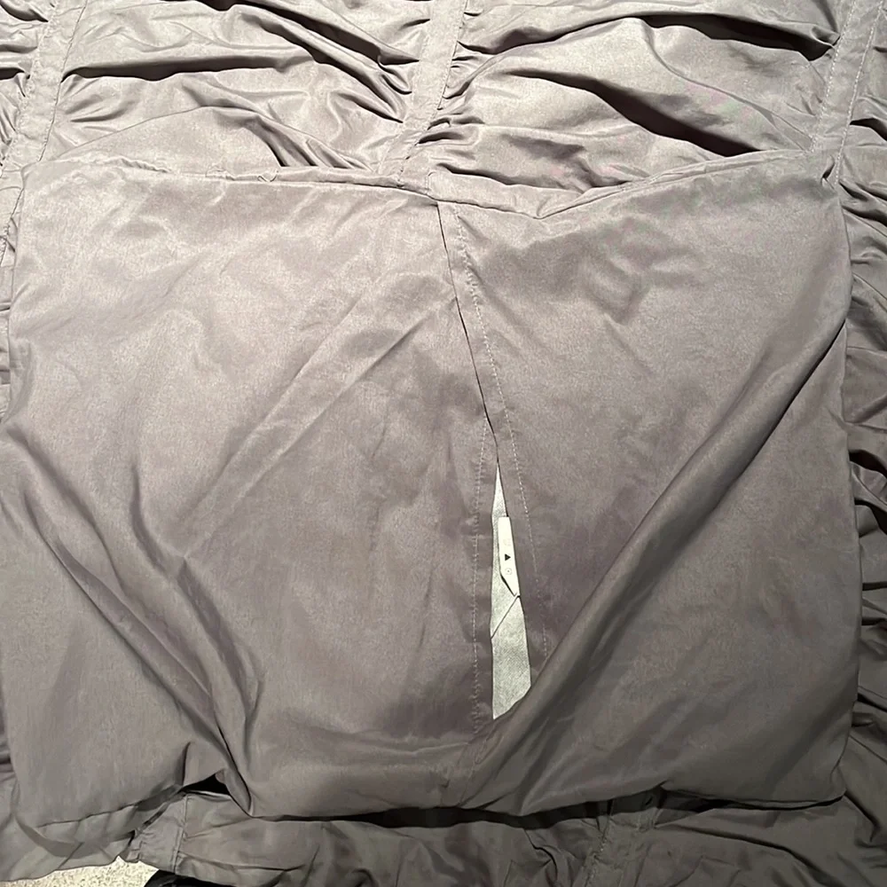 Twin XL Gray Grey.pleated comforter with sham dorm room bed college bedding